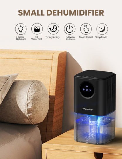 Black 1.4L Dehumidifier