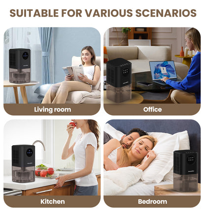 Black 1.4L Dehumidifier